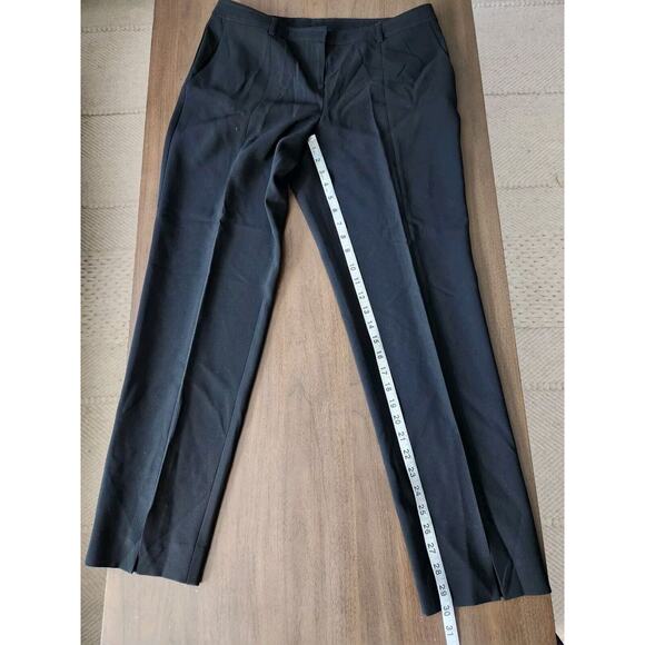 St John Collection Pants Womens 8 Black Straight Leg Crepe Career Trouser - Picture 5 of 6